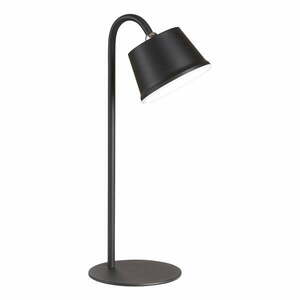 Czarna lampa stołowa LED z metalowym kloszem (wysokość 34 cm) Voet – Fischer & Honsel obraz
