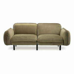 Zielona aksamitna sofa 188 cm Bean – EMKO obraz