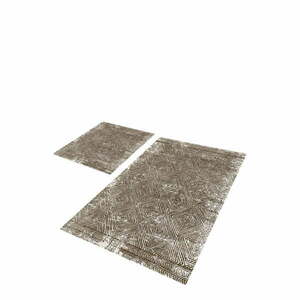 Brązowe dywaniki łazienkowe zestaw 2 szt. 60x100 cm – Mila Home obraz