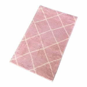 Różowy dywanik łazienkowy 50x80 cm Diamond – Mila Home obraz