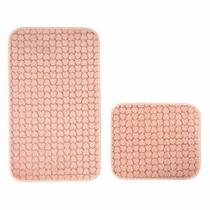 Różowe dywaniki łazienkowe zestaw 2 szt. 60x100 cm Heart – Mila Home obraz