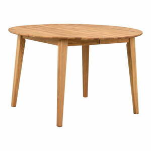Okrągły rozkładany stół z litego drewna dębowego ø 120 cm Filippa – Rowico obraz
