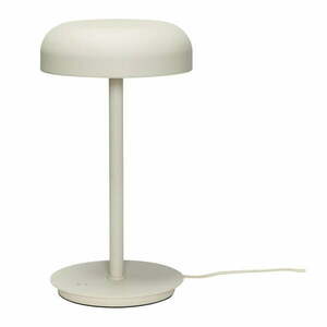 Kremowa lampa stołowa LED ze ściemniaczem (wysokość 37 cm) Velo – Hübsch obraz