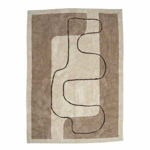 Brązowo-beżowy bawełniany dywan 150x215 cm Bet – Bloomingville obraz