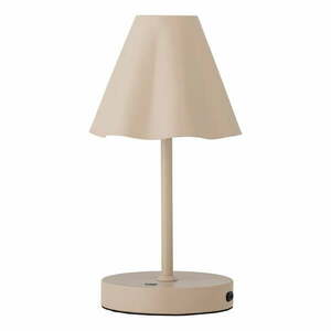 Beżowa lampa stołowa LED ze ściemniaczem i metalowym kloszem (wysokość 28 cm) Lianna – Bloomingville obraz