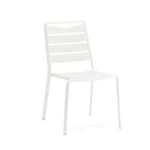 Białe metalowe krzesła ogrodowe zestaw 4 szt. Spring – Ezeis obraz