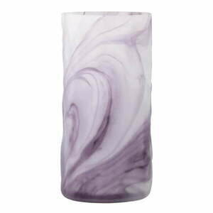 Fioletowy szklany ręcznie wykonany wazon (wysokość 24, 5 cm) Moore – Bloomingville obraz