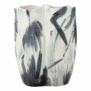 Czarno-biały kamionkowy wazon (wysokość 37 cm) Elira – Bloomingville obraz
