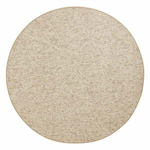 Jasnobrązowy okrągły dywan ø 200 cm Wolly – BT Carpet obraz