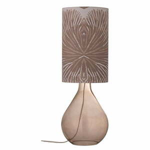 Brązowa lampa stołowa z tekstylnym kloszem (wysokość 65 cm) Leni – Bloomingville obraz