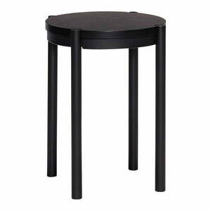 Czarny stołek Oto – Hübsch obraz
