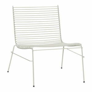 Biały metalowy fotel ogrodowy String – Hübsch obraz