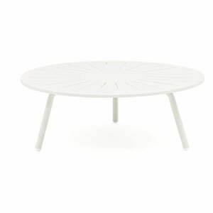 Aluminiowy okrągły stolik ogrodowy ø 110 cm Fleole – Ezeis obraz