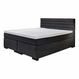 Czarne łóżko boxspring 180x200 cm Kokomo – Rojaplast obraz