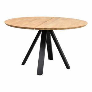 Okrągły stół z blatem z drewna dębowego ø 130 cm Carradale – Rowico obraz