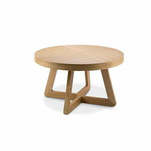 Stół rozkładany z nogami z drewna dębowego Windsor & Co Sofas Bodil, ø 130 cm obraz