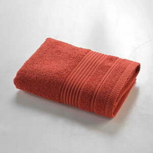 Ceglasty bawełniany ręcznik frotte 50x90 cm Tendresse – douceur d'intérieur obraz
