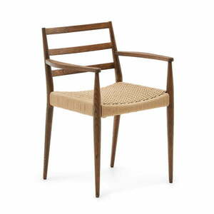 Brązowe krzesła z litego drewna dębowego zestaw 2 szt. Analy – Kave Home obraz