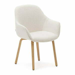 Białe krzesła zestaw 4 szt. Aleli – Kave Home obraz