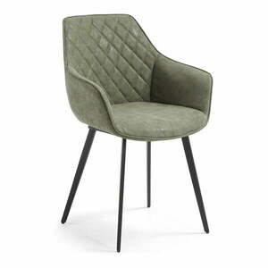 Krzesła z imitacji skóry w kolorze khaki zestaw 2 szt. Amira – Kave Home obraz
