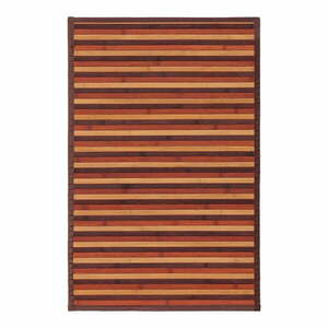 Musztardowo-brązowy bambusowy dywan 60x90 cm – Casa Selección obraz