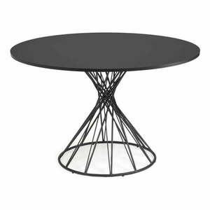 Czarny okrągły stół z czarnym blatem ø 120 cm Niut – Kave Home obraz