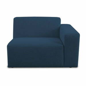 Ciemnoniebieski moduł sofy z materiału bouclé (prawostronny) Roxy – Scandic obraz