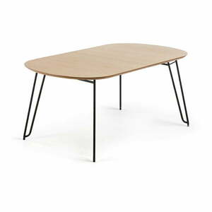Naturalny rozkładany stół w dekorze dębu 90x140 cm Novac – Kave Home obraz