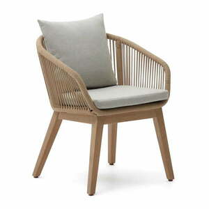 Beżowo-naturalne krzesła z litego drewna akacjowego zestaw 2 szt. Portalo – Kave Home obraz