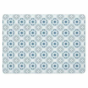 Biało-niebieski dywanik łazienkowy okrzemkowy (z diatomitu) 50x70 cm Atlanta – douceur d'intérieur obraz