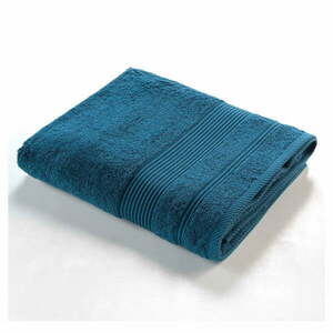 Ciemnoniebieski bawełniany ręcznik kąpielowy frotte 90x150 cm Tendresse – douceur d'intérieur obraz