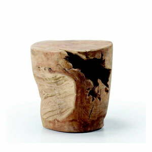 Okrągły stolik z litego drewna tekowego ø 35 cm Tropicana – Kave Home obraz