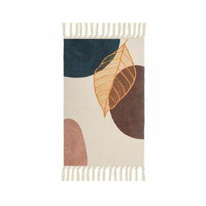 Kremowy dywan z mieszanki bawełny odpowiedni do prania 50x80 cm – Casa Selección obraz