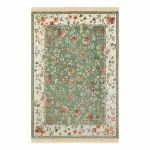 Zielono-kremowy dywan z wiskozy 95x140 cm Oriental – Nouristan obraz