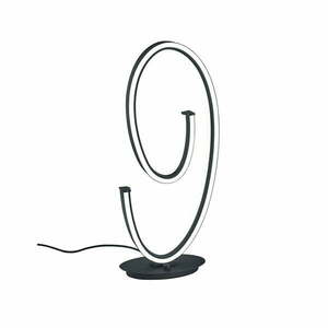Czarna lampa stołowa LED ze sterowaniem głosowym/mobilną aplikacją i metalowym kloszem (wysokość 65 cm) Ciola – CINQUE obraz