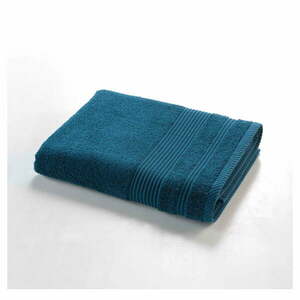 Ciemnoniebieski bawełniany ręcznik kąpielowy frotte 70x130 cm Tendresse – douceur d'intérieur obraz