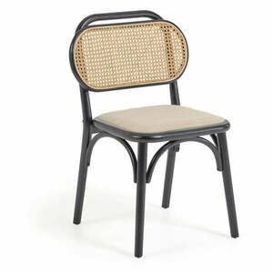 Czarne/beżowe krzesło Doriane – Kave Home obraz