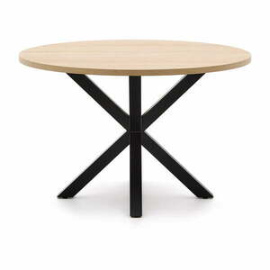 Czarno-naturalny okrągły stół ø 120 cm Argo – Kave Home obraz