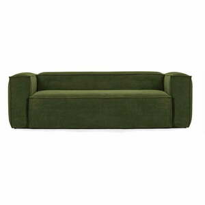 Zielona sztruksowa sofa 240 cm Blok – Kave Home obraz