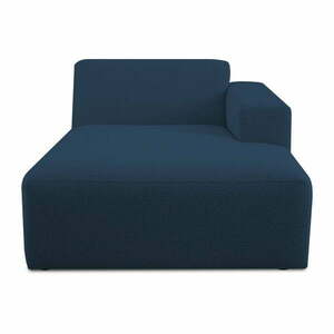 Ciemnoniebieski moduł sofy z materiału bouclé (prawostronny) Roxy – Scandic obraz