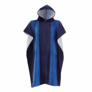 Niebieskie bawełniane ponczo Stripe – Catherine Lansfield obraz