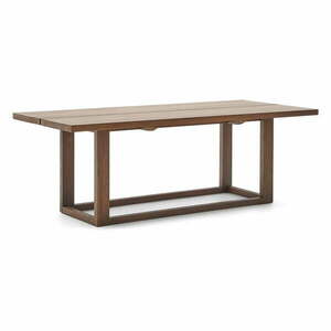 Naturalny stół z litego drewna tekowego 100x220 cm Sashi – Kave Home obraz