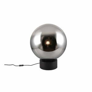 Czarna lampa stołowa LED ze szklanym kloszem (wysokość 60 cm) Cipallone – CINQUE obraz