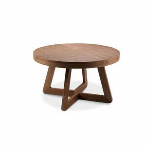 Rozkładany stół z drewna dębowego Windsor & Co Sofas Bodil, ø 130 cm obraz