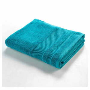 Niebieski bawełniany ręcznik kąpielowy frotte 90x150 cm Tendresse – douceur d'intérieur obraz