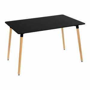 Czarny stół z czarnym blatem 80x120 cm – Casa Selección obraz