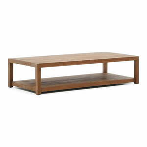 Naturalny stolik z litego drewna tekowego 70x150 cm Sashi – Kave Home obraz
