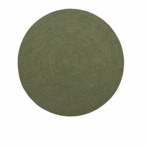 Zielony okrągły dywan odpowiedni na zewnątrz z włókien z recyklingu ø 200 cm Despas – Kave Home obraz
