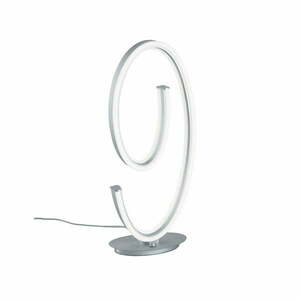 Szara lampa stołowa LED ze sterowaniem głosowym/mobilną aplikacją i metalowym kloszem (wysokość 65 cm) Ciola – CINQUE obraz