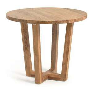 Naturalny okrągły stół z litego drewna akacjowego ø 90 cm Nahla – Kave Home obraz